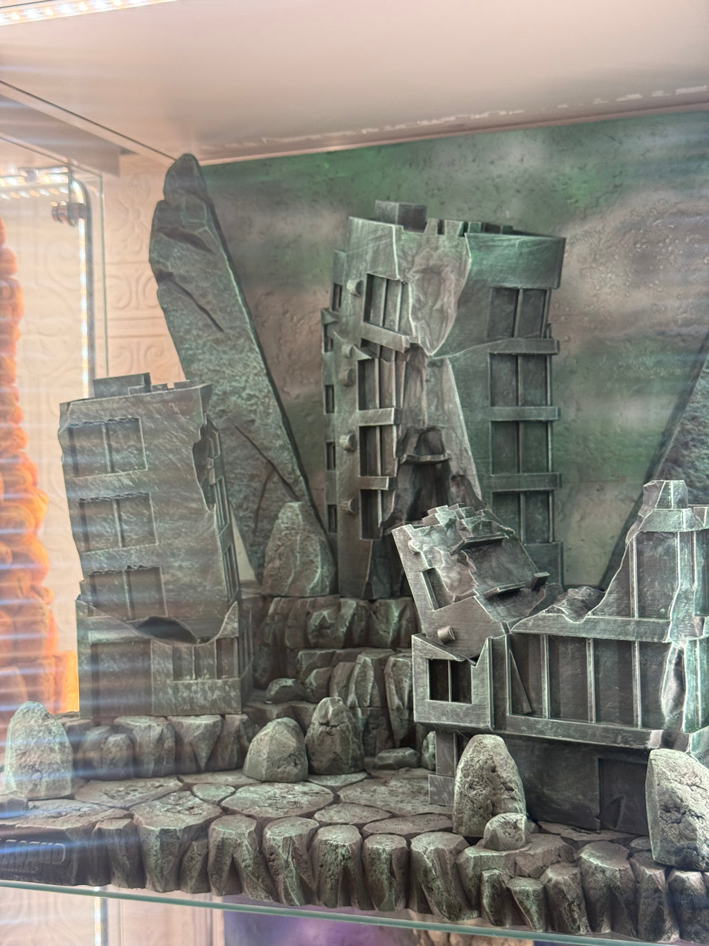 Destoyed Buildings DLX Diorama (With Backdrop)
