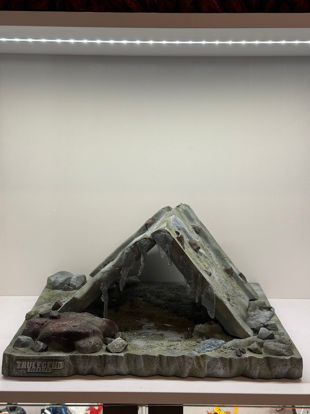 Damaged Building Spider inspired diorama