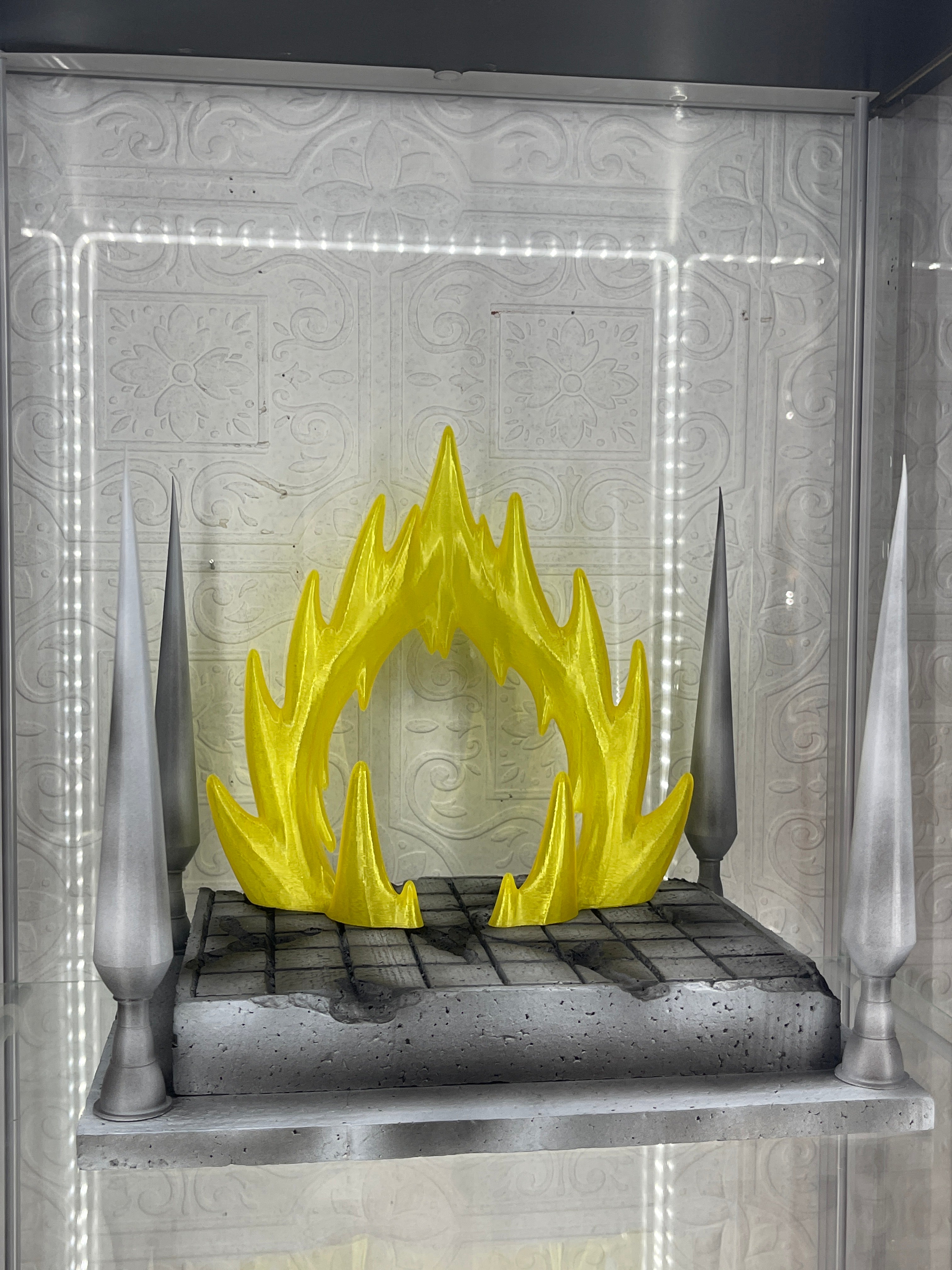 Semi Battle Damaged Cell Games Arena with aura effect