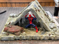 Damaged Building Spider inspired diorama