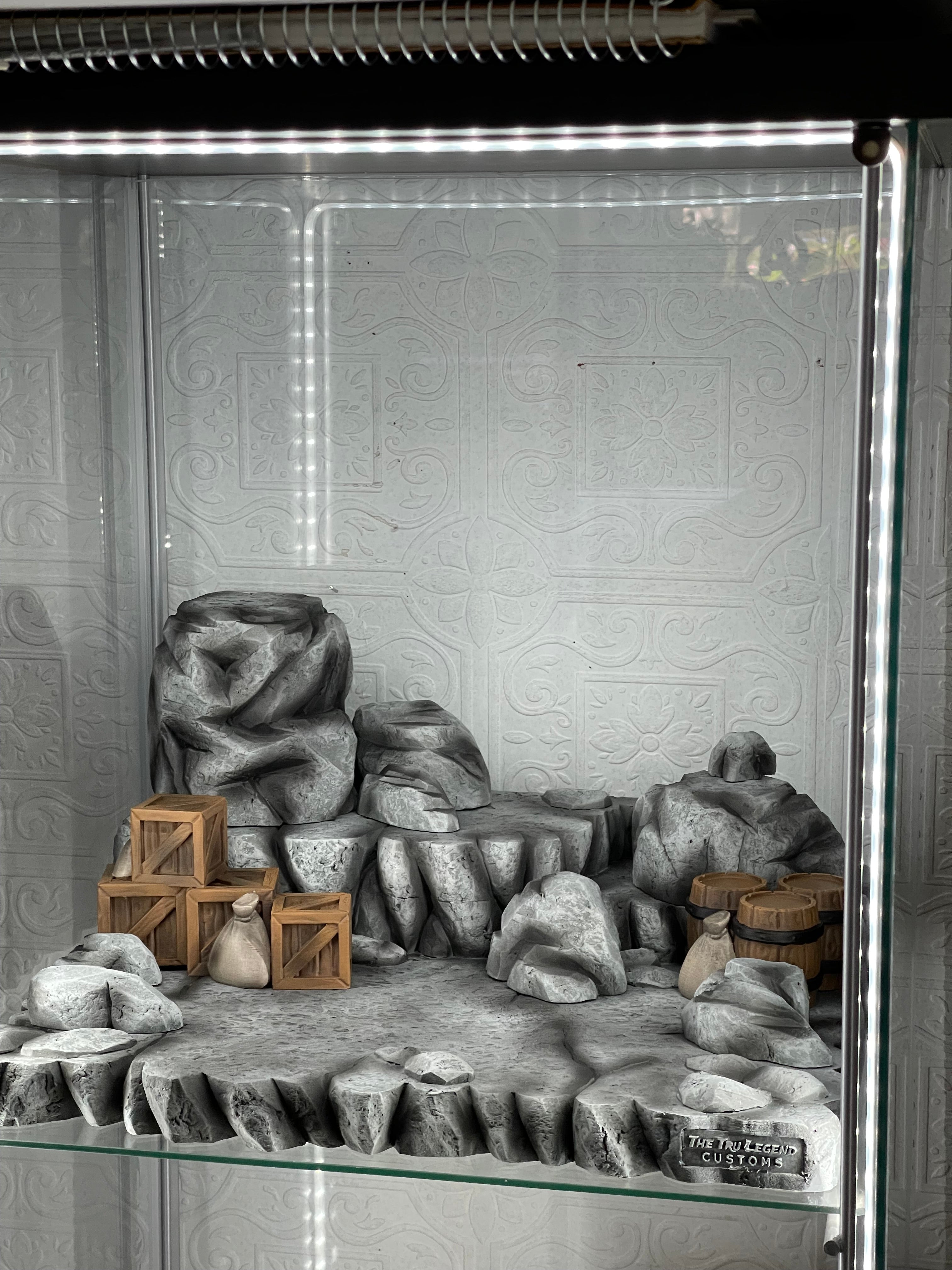 Grey wasteland Terrain Diorama