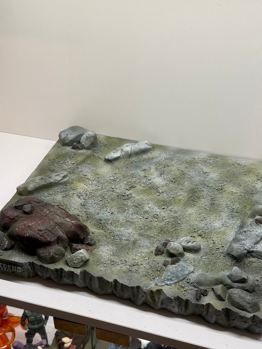 Damaged Building Spider inspired diorama
