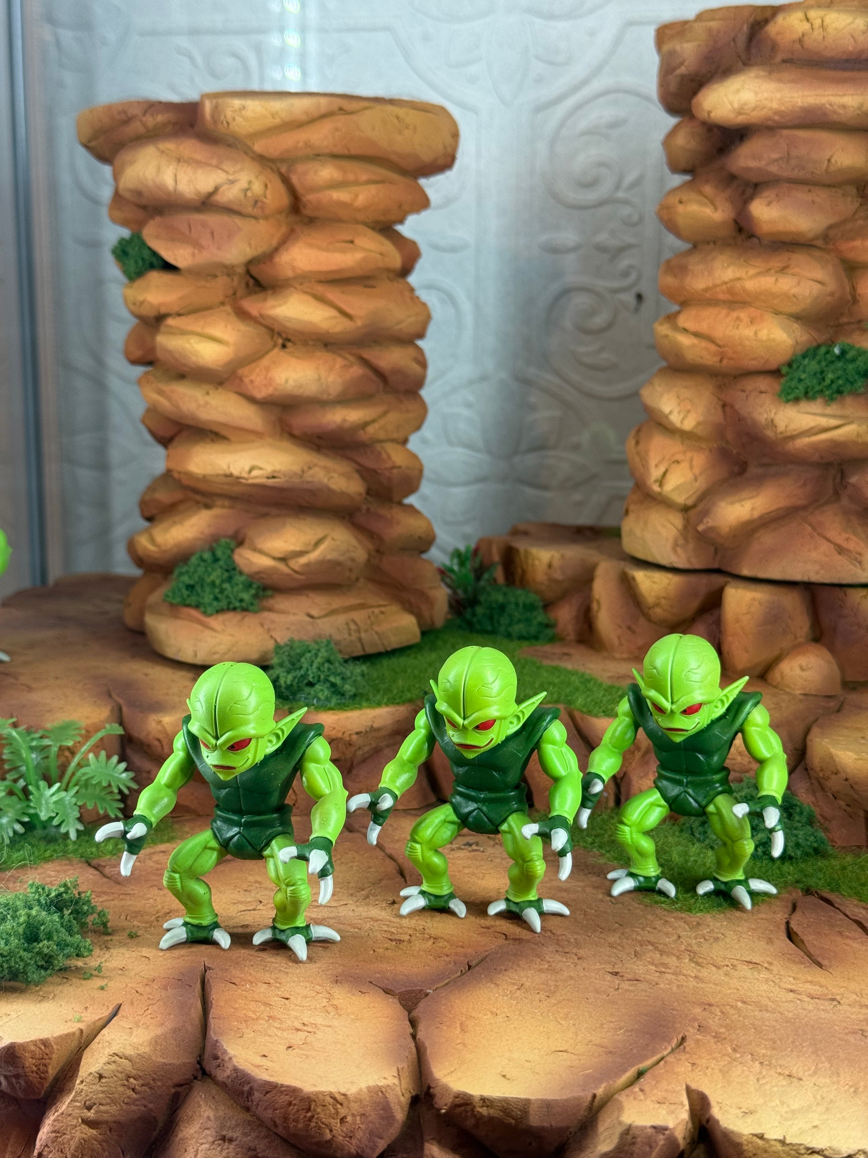 Green mini figs (set of 3)