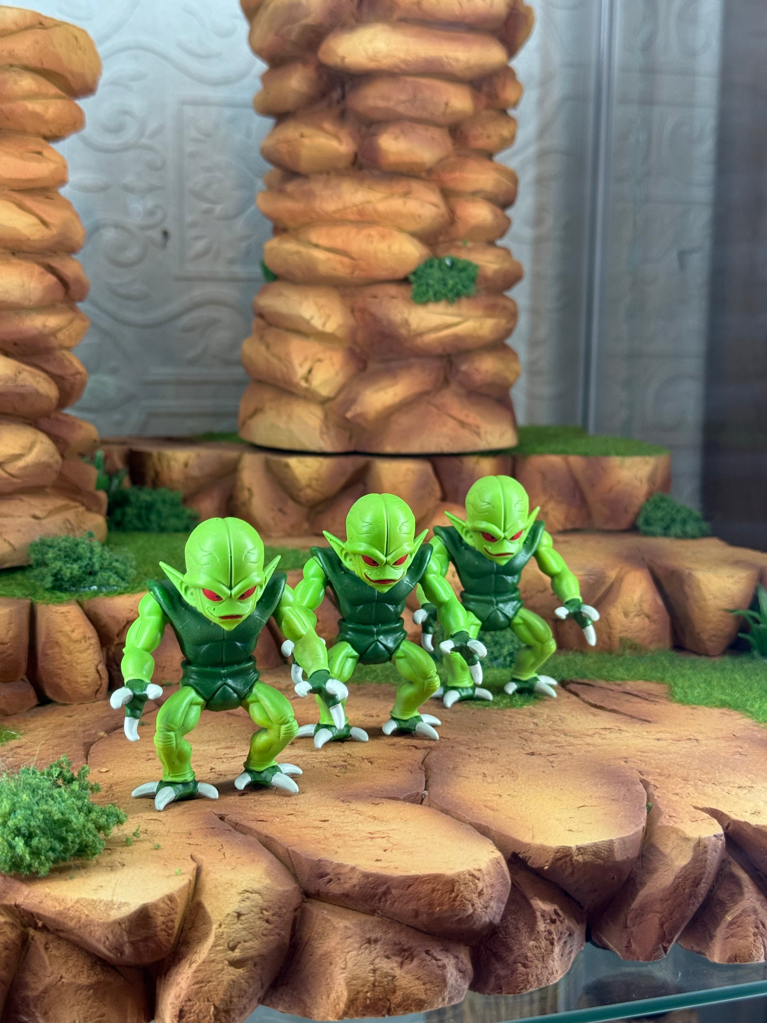 Green mini figs (set of 3)