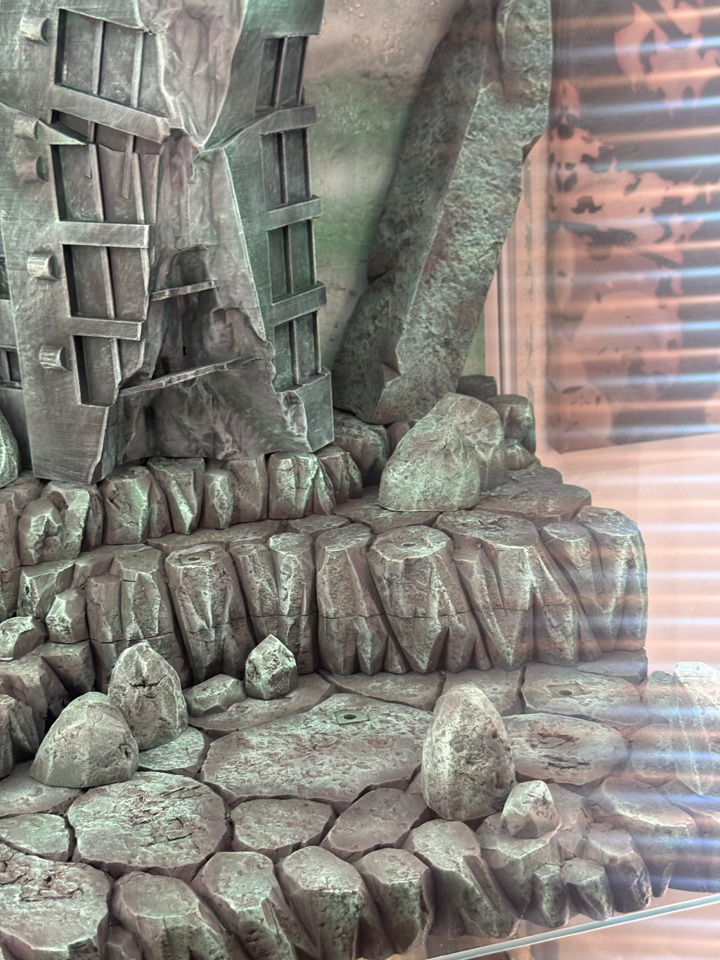 Destoyed Buildings DLX Diorama (With Backdrop)
