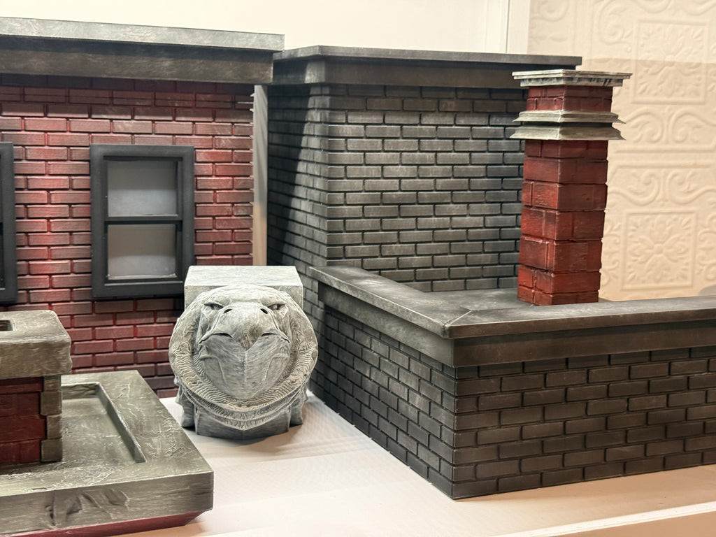 Rooftop diorama complete set