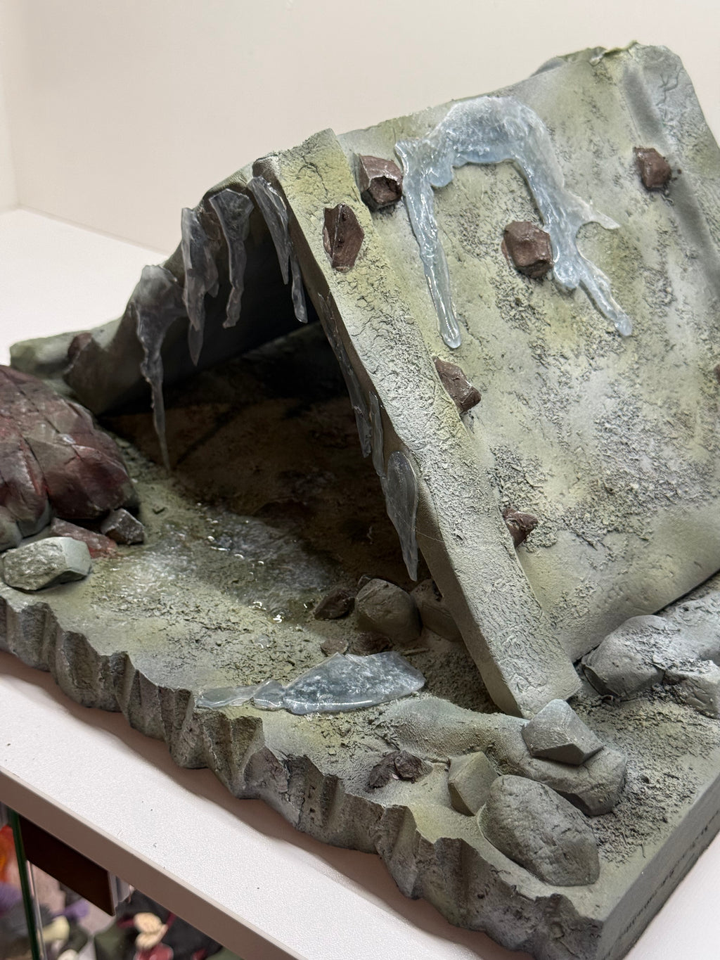 Damaged Building Spider inspired diorama