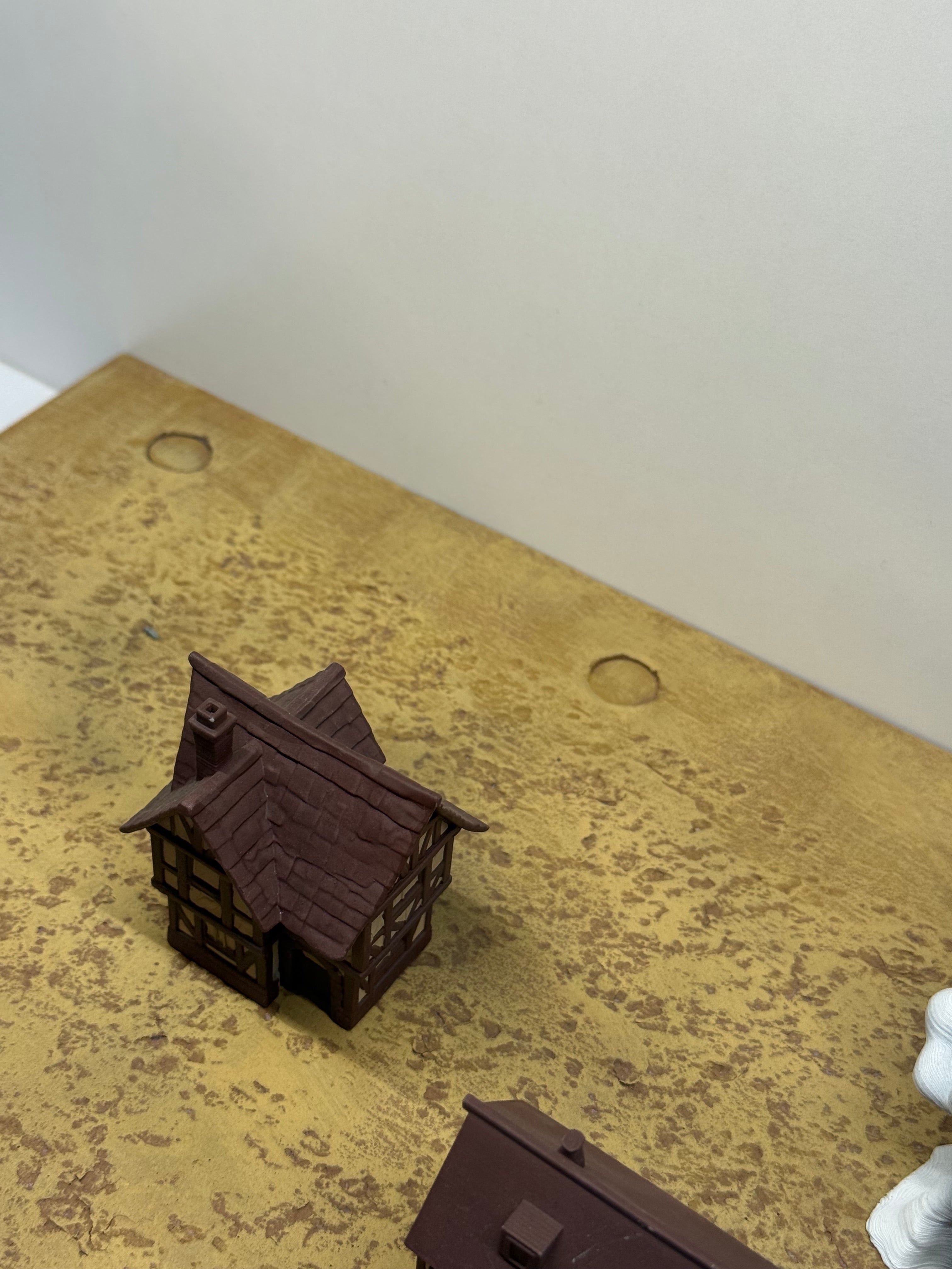 Wall + base for Titan (With Mini Houses & Smoke Effects)