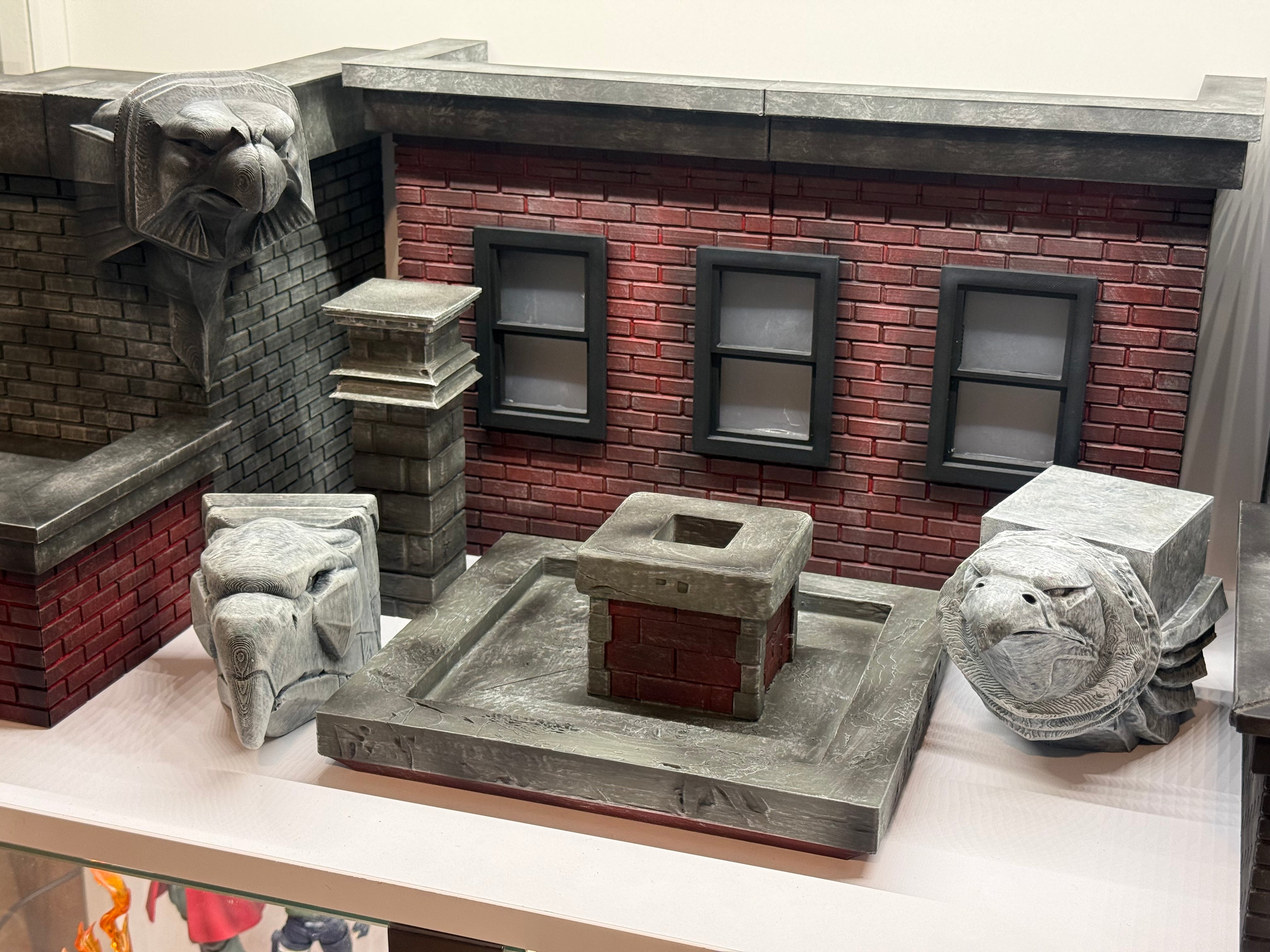 Rooftop diorama complete set
