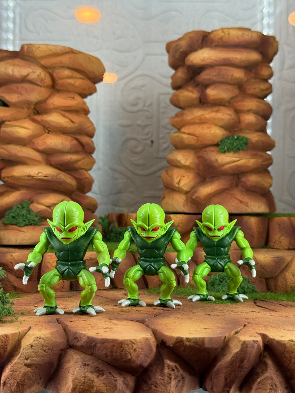 Green mini figs (set of 3)