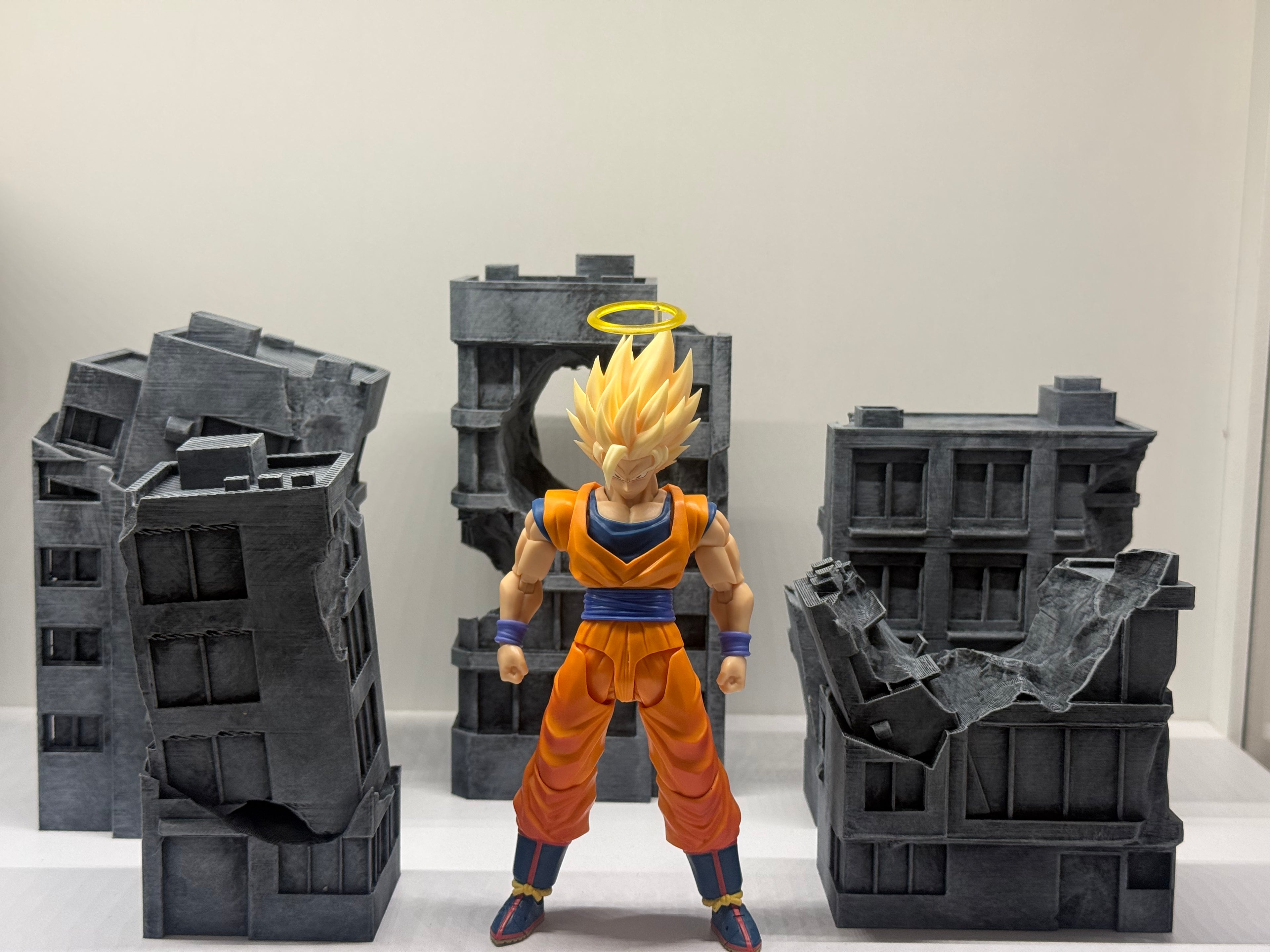 Destroyed building Diorama Props