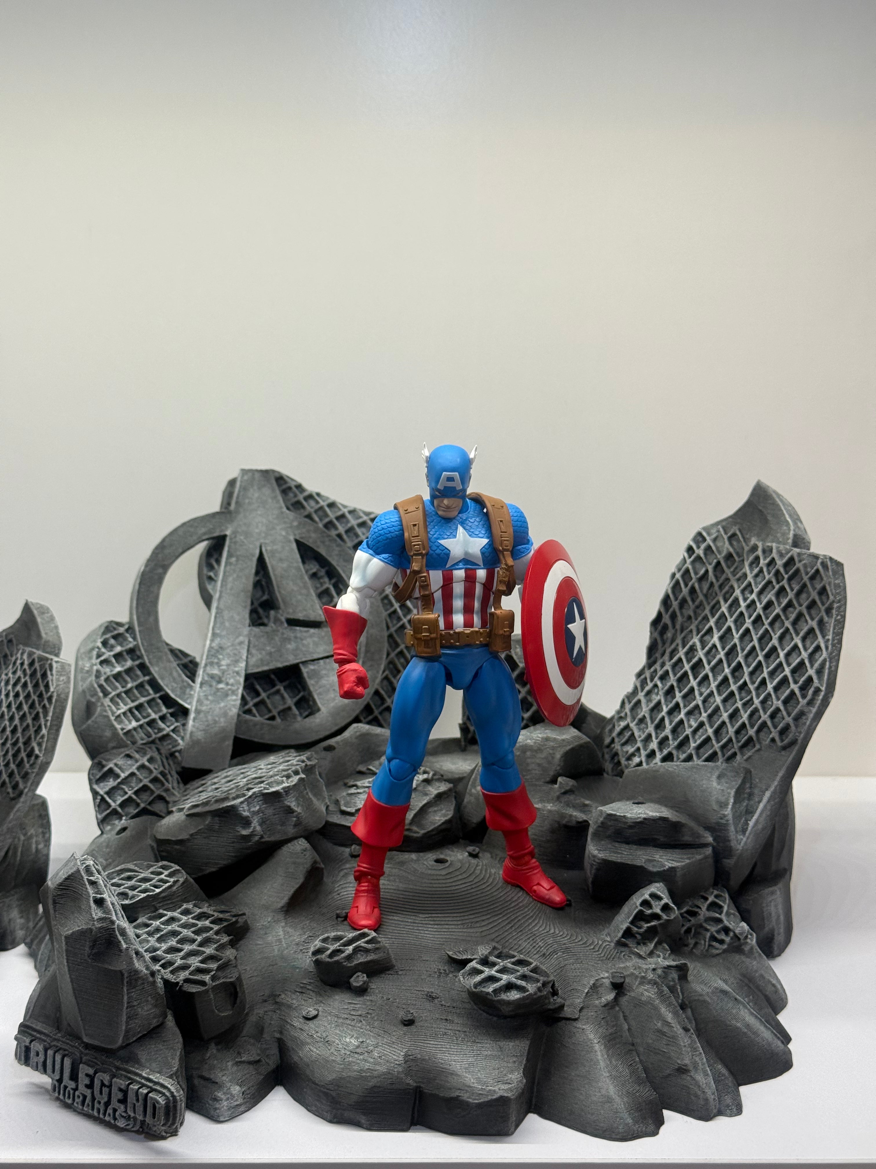 "A" Destroyed City Diorama