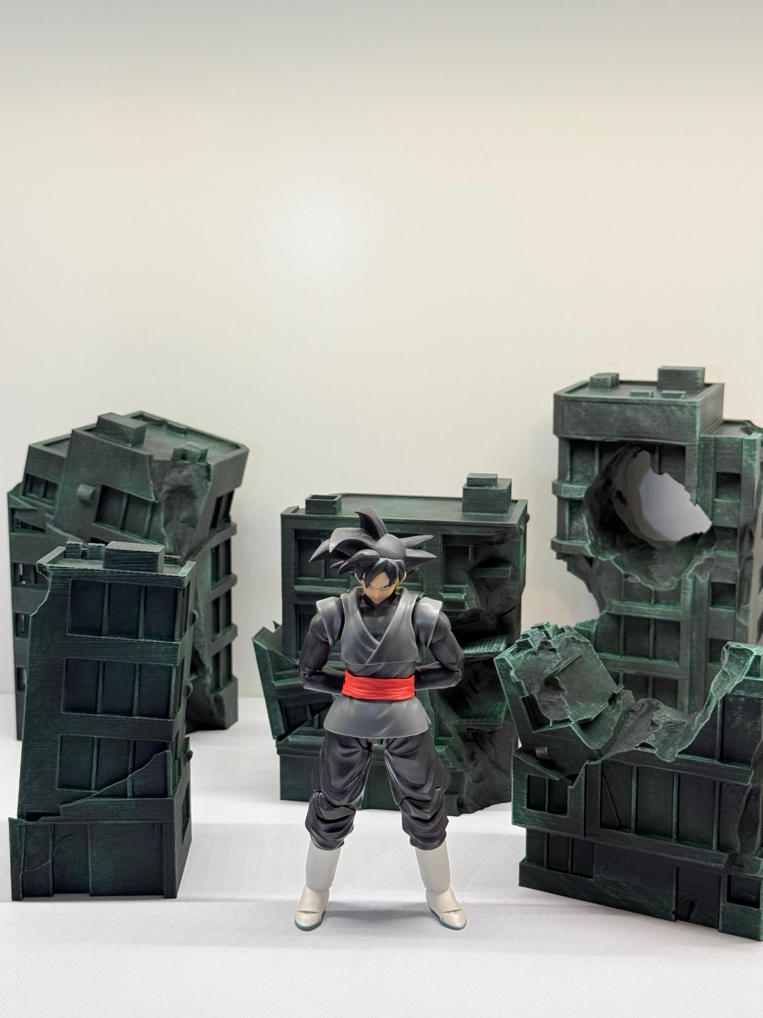 Destroyed building Diorama Props