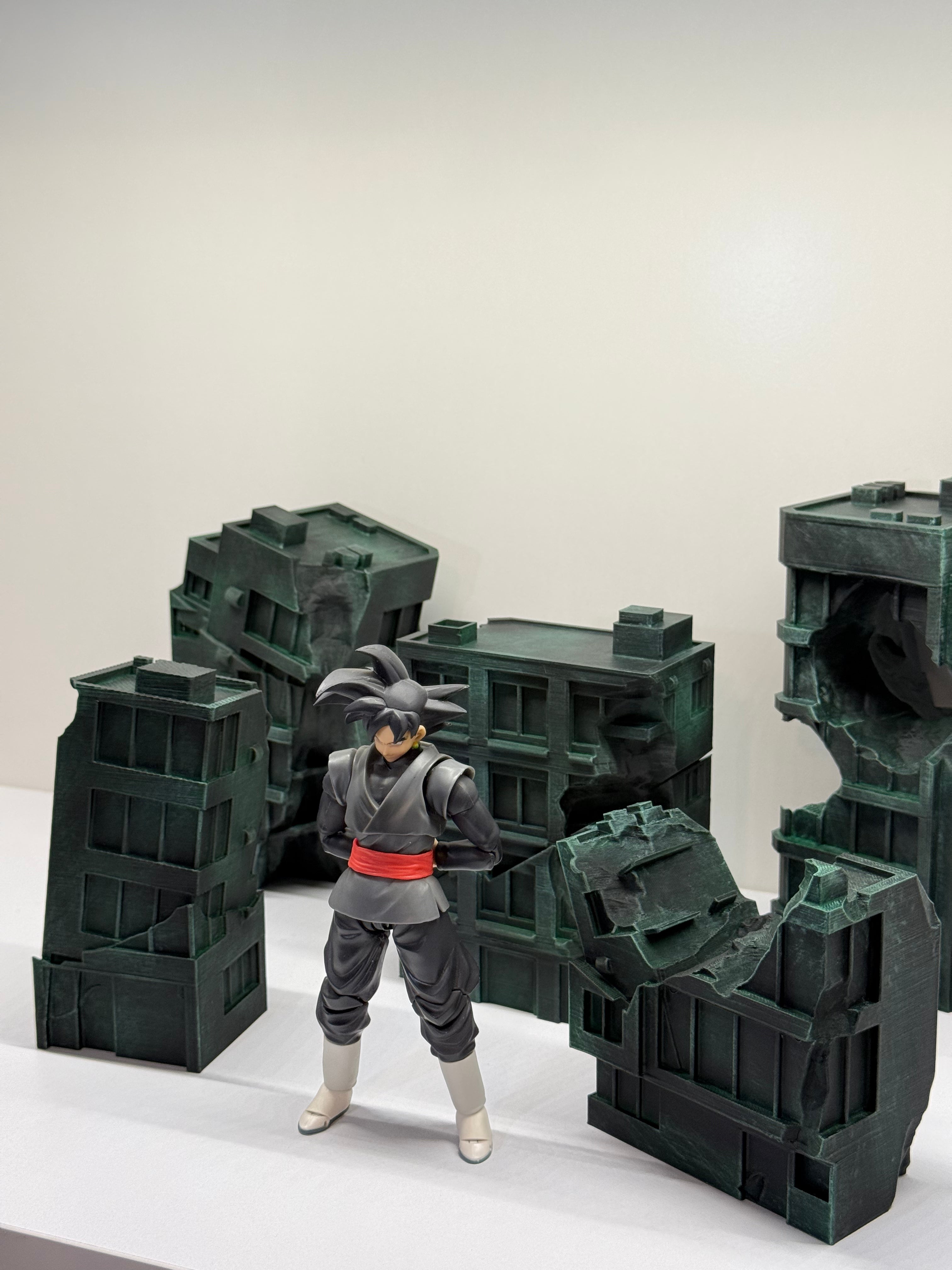 Destroyed building Diorama Props